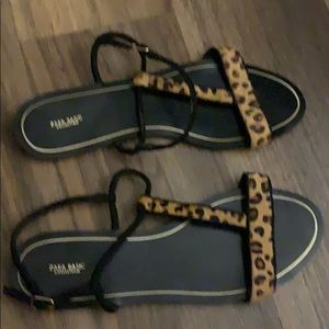 Zara sandals worn with NO BOX